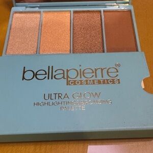 Bellapierre Ultra Glow Highlighting & Bronzing Palette - Gold and Brown